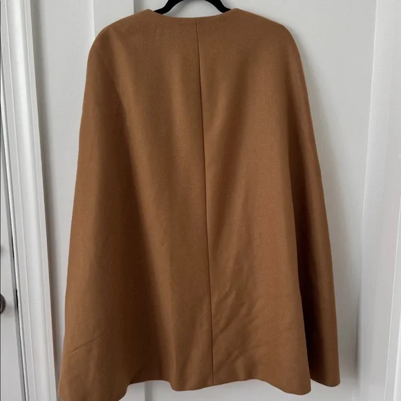 Zara Manteco Camel Cape Size S - Picture 9 of 14